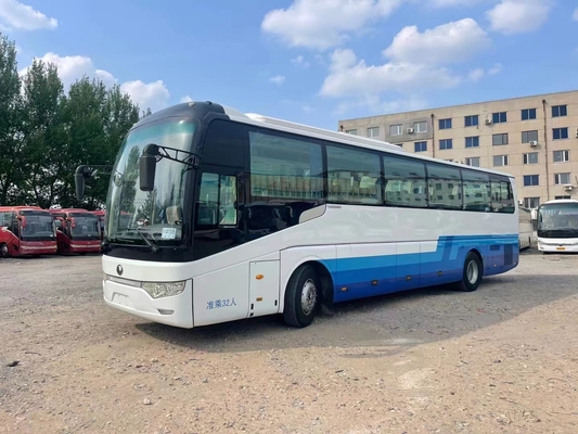 旅行バス32座席Weichaiエンジン336hpの中間のドアの手荷物棚LHD/RHD第2手のYutong使用されたバスZK6122