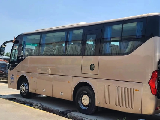 使用されたディーゼル バスは2015の年のユーロIVのエミッション規格35の座席シーリング窓シャンペンAnkaiバスHFF6859を着色する
